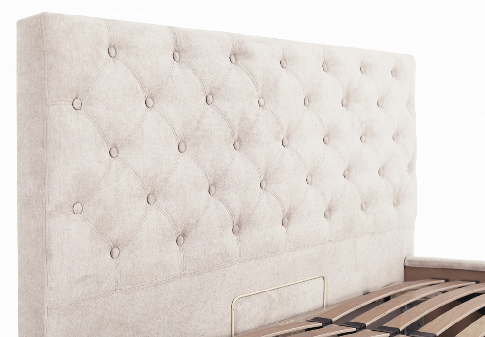 Кровать Coventry VIP 120 х 190 см Мисти Milk С дополнительной металлической цельносварной рамой Бежевый Днепр - изображение 11