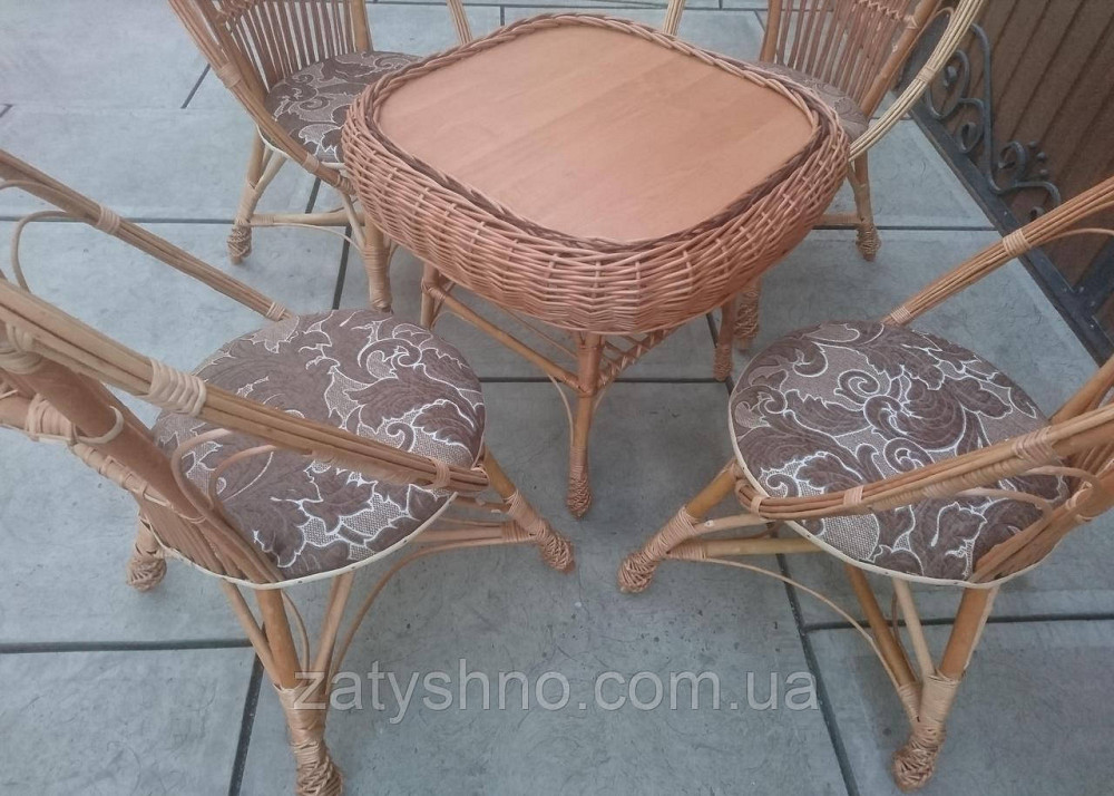 Садовая мебель с плетеными креслами Киев - изображение 9