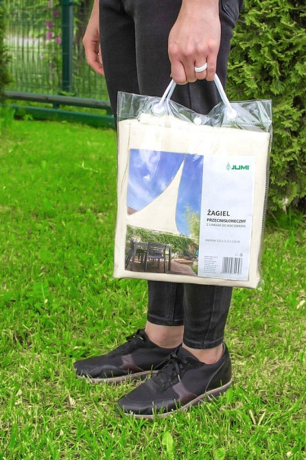 Тент-вітрило Jumi Markiza сонцезахисний 3,6x3,6x5 м білий Киев - изображение 6