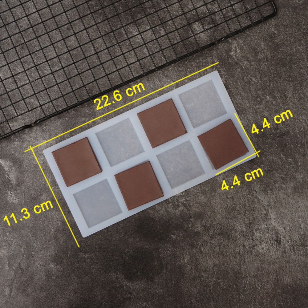 Молд силиконовый Квадраты 226 на 113 мм серый Киев - изображение 2