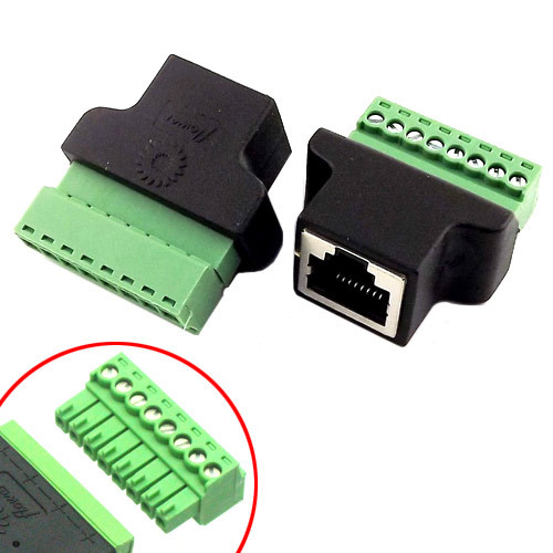 Перехідник RJ45 8P8C вита пара роз&apos;єм мама - клемники 8pin Вінниця - фото 1