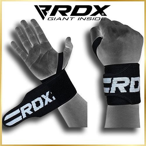 Кистьові бинти для жиму RDX Black New для захисту зап'ястків під час тренувань посиленої фіксації зап'ястків під час жиму штанги Київ - фото 6