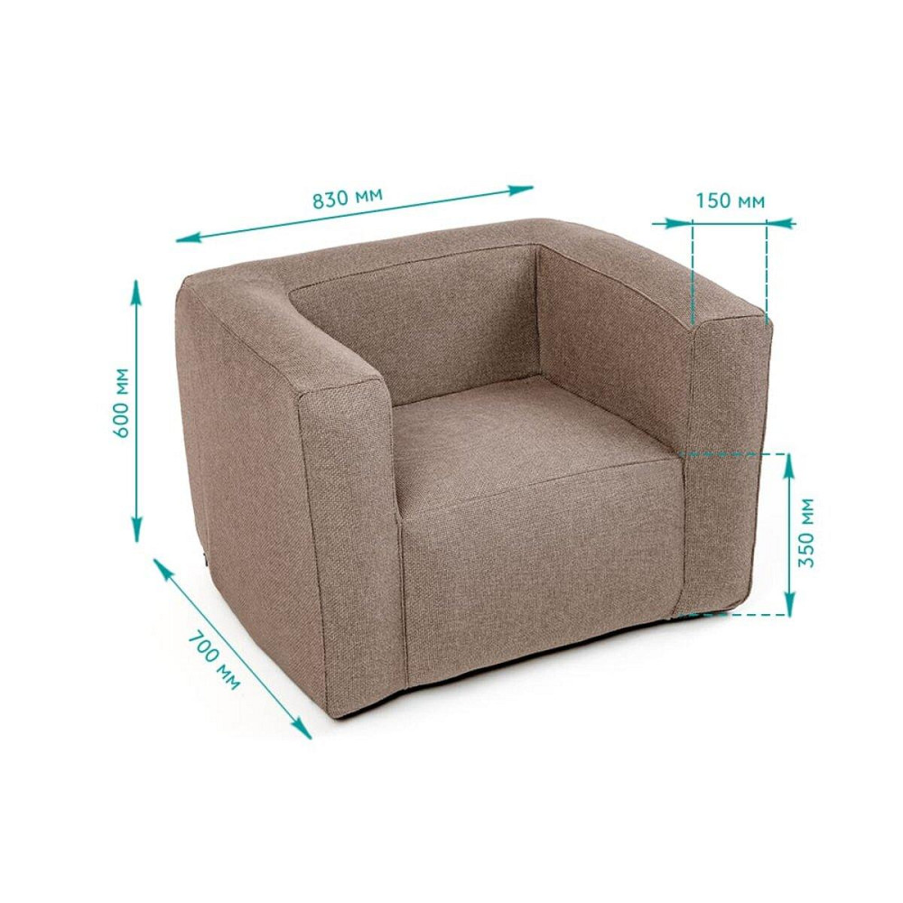 Надувное коричневое кресло Киев - изображение 3