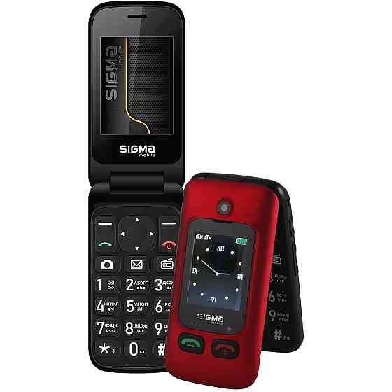 Мобільний телефон Sigma mobile Comfort 50 Shell Duo Type-C Dual Sim Red/Black (4827798212516) червоно-чорний Харків
