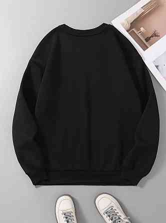 Жіночий утеплений оверсайз світшот із креативним принтом тринитка на флісі Одеса