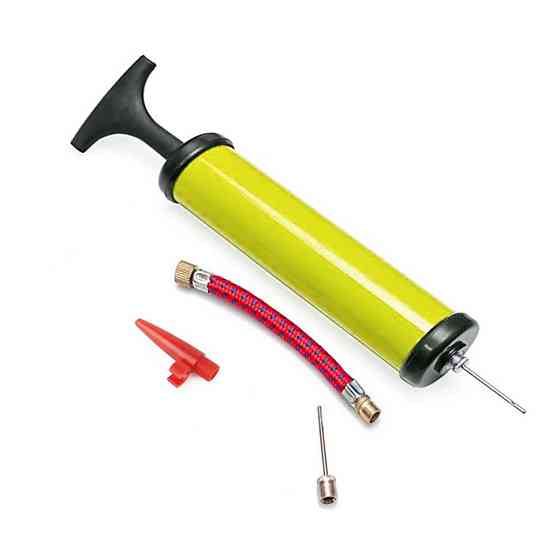 Насос ручний для м'ячів, надувних виробів Pump NE-P-18Y жовтий Вінниця