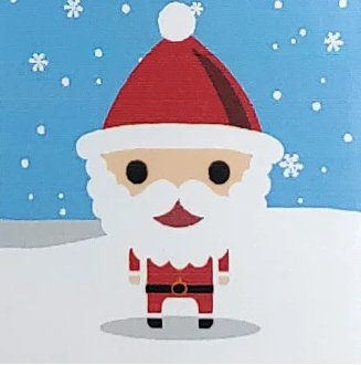 Картина за номерами Strateg Дід Мороз розміром 20х20 см (HH5122), шт Киев - изображение 1