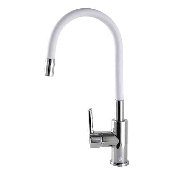 Змішувач для кухні DOMINO PRESTIGE DPS-203SLR-WHITE Луцк