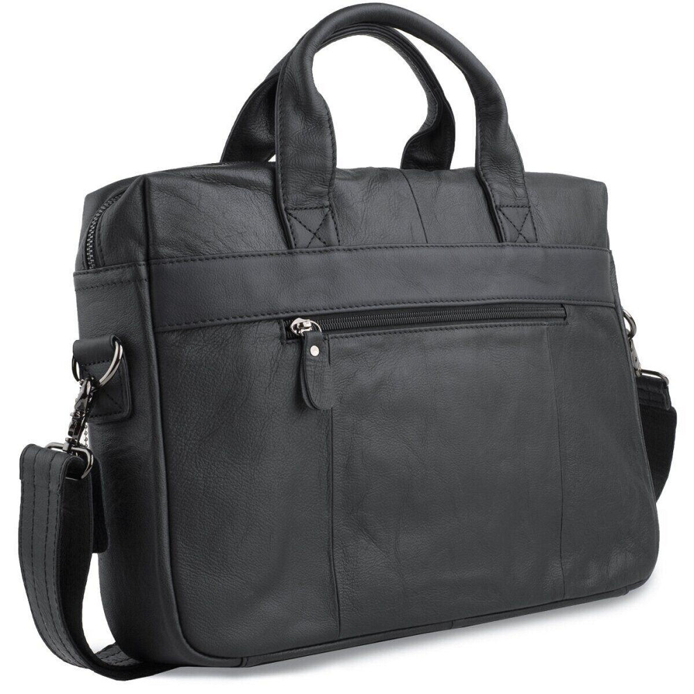 Сумка чоловіча для ноутбука і документів Чорна (Vintage) Київ - фото 16