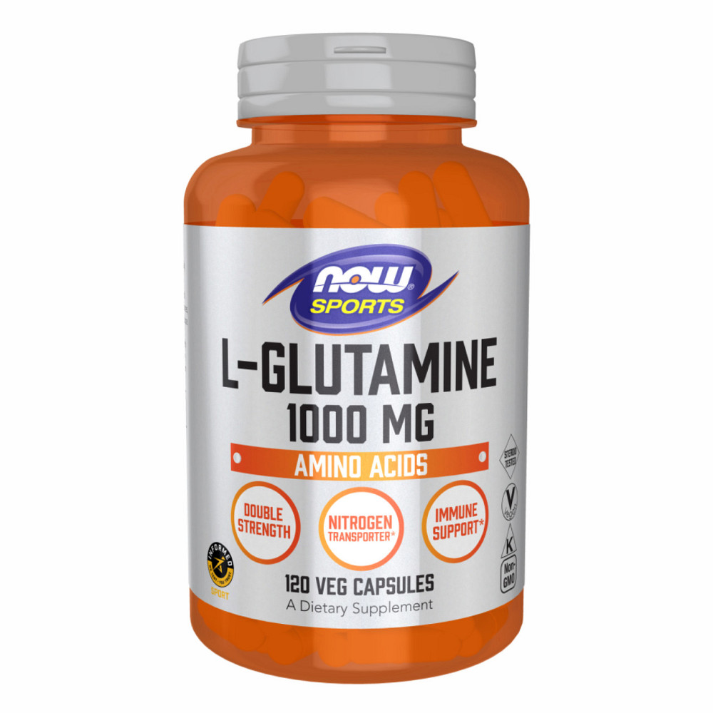 Глютамін Now Foods L-Glutamine 1000mg 120 vcaps Київ - фото 1