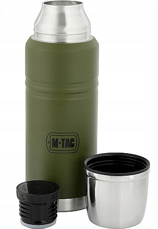 Армійський Термос для напоїв 0.75 літрів з кришкою M-Tac (UN-B04-750A-OD) Нержавіюча сталь Нововолинськ - фото 3
