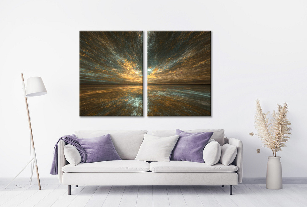 Модульная картина в гостиную / спальню Абстракція  TLV-2_150 90x132  см Киев - изображение 2