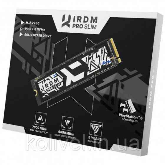 SSD 2TB IRDM PRO SLIM M.2 2280 PCIe 4x4 NVMe (IRP-SSDPR-P44S-2K0-80) Київ