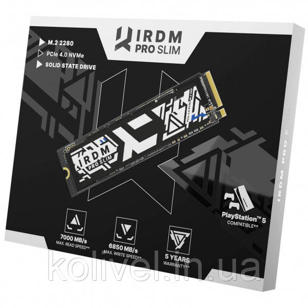 SSD 2TB IRDM PRO SLIM M.2 2280 PCIe 4x4 NVMe (IRP-SSDPR-P44S-2K0-80) Київ - фото 3