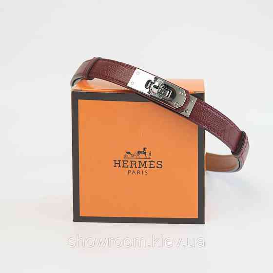 Жіночий ремінь шкіряний Hermes Гермес (280-2) бордовий Київ