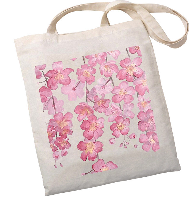 Екошопер BookOpt ВК4055 Сакура бежевий Київ - фото 1