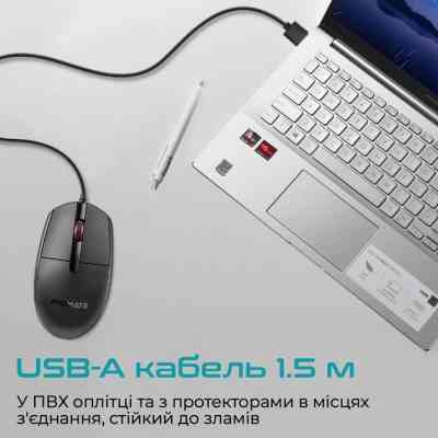 Мишка Promate CM-1200 USB Black (cm-1200.black) Вінниця