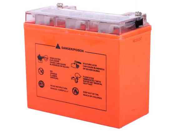 Аккумулятор YT20L-BS OUTDO гелевый 18АH 177*87*155mm оранжевый Мукачево