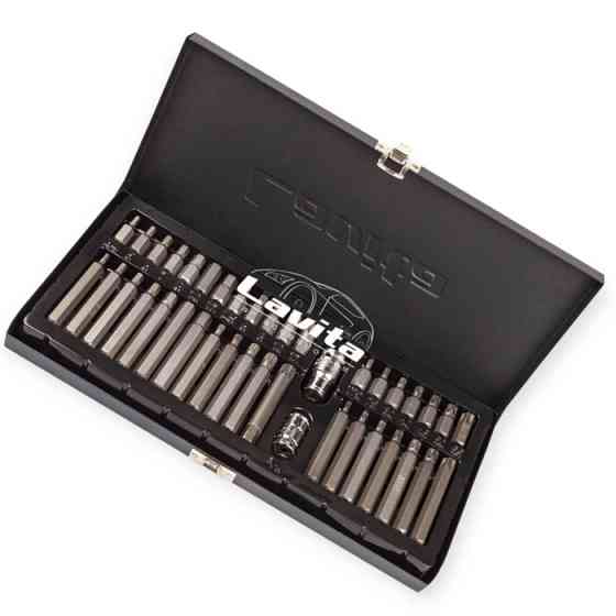 Набір біт 10мм з переходом. 1/2", 3/8" TORX, HEX, SPLINE 40 шт (мет. бокс) Мукачево