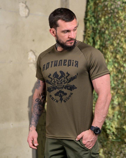 Футболка Артилерія  олива    ПП7683 Одеса - фото 2