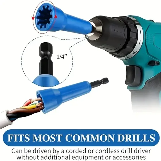 Насадка для шуруповерта для скрутки и зачистки проводов Киев