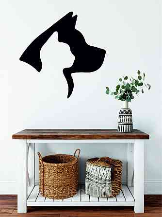 Декоративне настінне Панно «Кіт та Собака », Декор на стіну Київ