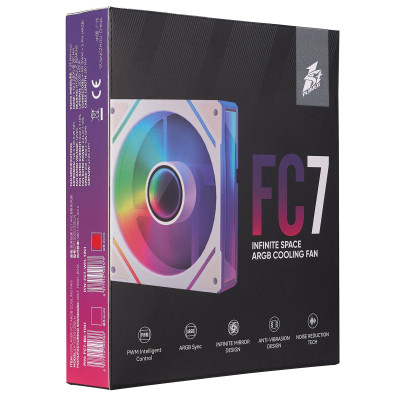 Кулер для корпуса 1stPlayer FC7 White (FC7-WH-1IN1) Винница - изображение 3