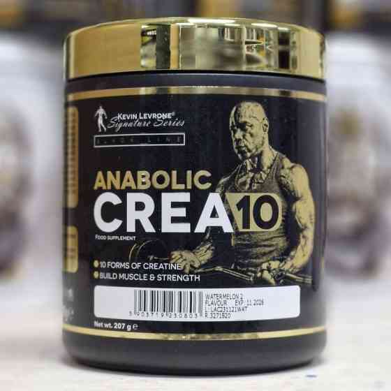 10 видів креатину Kevin Levrone Anabolic Crea 10 207g (Lemon Lime) Луцьк
