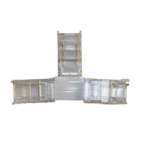 Коннектор T-образный 8 мм лента-лента IP20, прозрачный Днепр