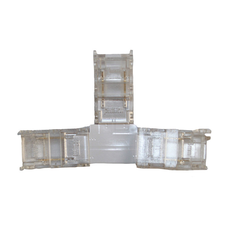 Коннектор T-образный 8 мм лента-лента IP20, прозрачный Днепр - изображение 1