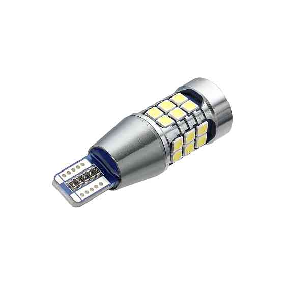 Светодиодная лампа TBS T15-3020 27SMD 12V-24V 6.5W WHITE / Canbus / мультиполярная / линза Харьков