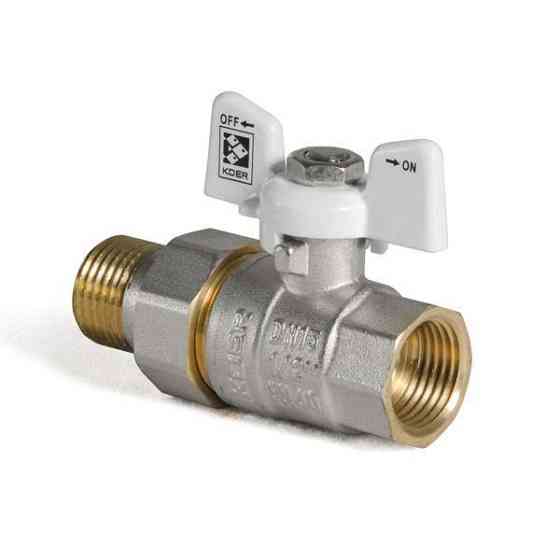 Кран з американкою 1/2" (Koer KR.227.W) білий (KR0015)   ( 21120 ) Харків