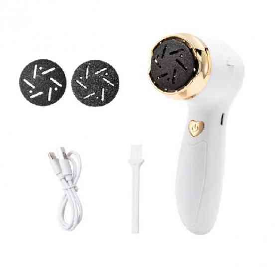 Пемза аккумуляторная для удаления грубой кожи стоп Foot Grinder Y2023 для пяток с usb-кабелем PB-59 Львов