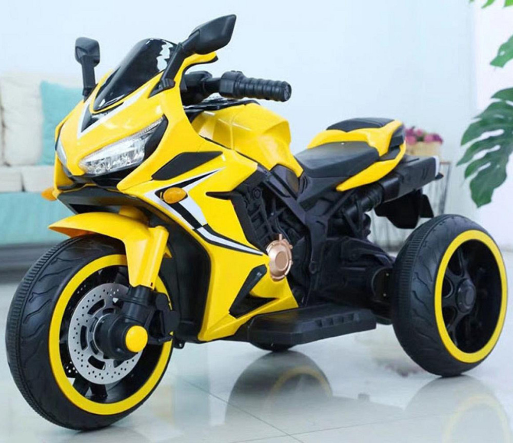 Дитячий електромотоцикл SPOKO SP-518 мотоцикл на акумуляторі для дітей Жовтий Київ - фото 3