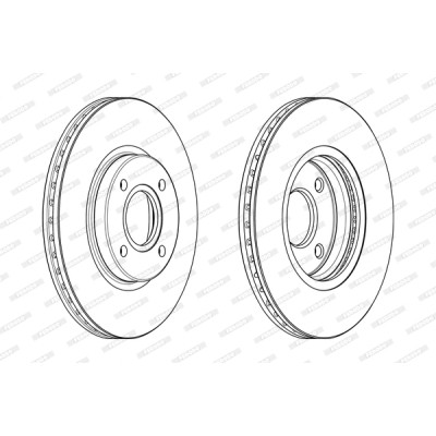 Гальмівний диск FERODO DDF2461C Вінниця - фото 1