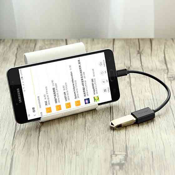 Micro USB OTG кабель-адаптер Ugreen US133 (Чорний, 12см) Николаев