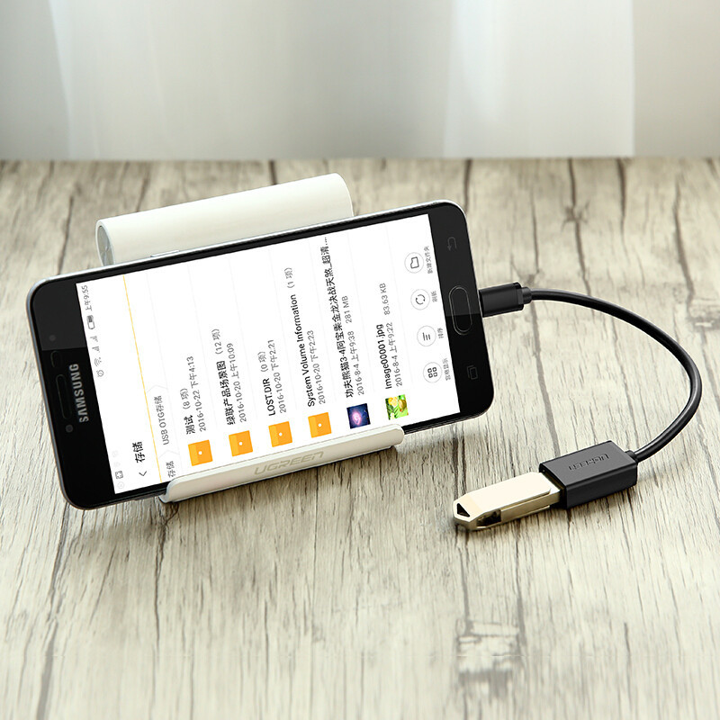 Micro USB OTG кабель-адаптер Ugreen US133 (Чорний, 12см) Николаев - изображение 3