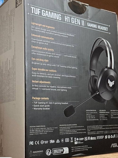 Игровые наушники ASUS TUF Gaming H1 Gen II Харьков - изображение 2