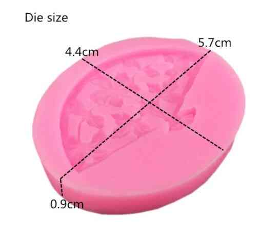 Молд силиконовый Веер 57 на 44 мм розовый Киев