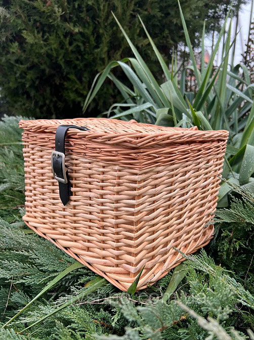 Ящик плетений з ремінців для подарунків Київ - фото 3