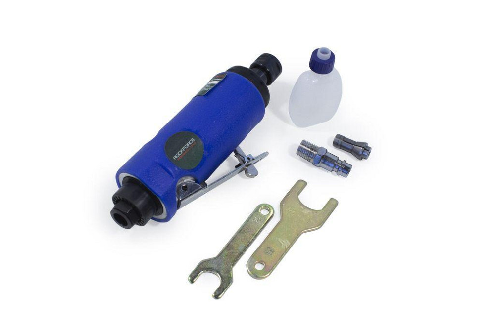 Пневмозачистна машинка з прогумованою рукояткою (цанги: 3мм, 6мм, 25000об/хв, 128л/хв, 6.3Bar, штуцер 1/4'') Одеса - фото 1