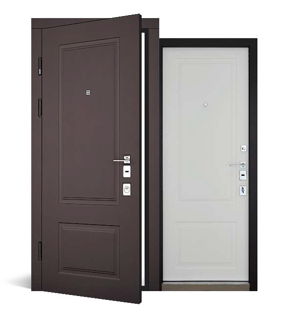 Входная дверь Abwehr Grand Ramina 509 Бронзовый браш + Белый супермат 860*2050 мм Входные двери для квартир Киев - изображение 2