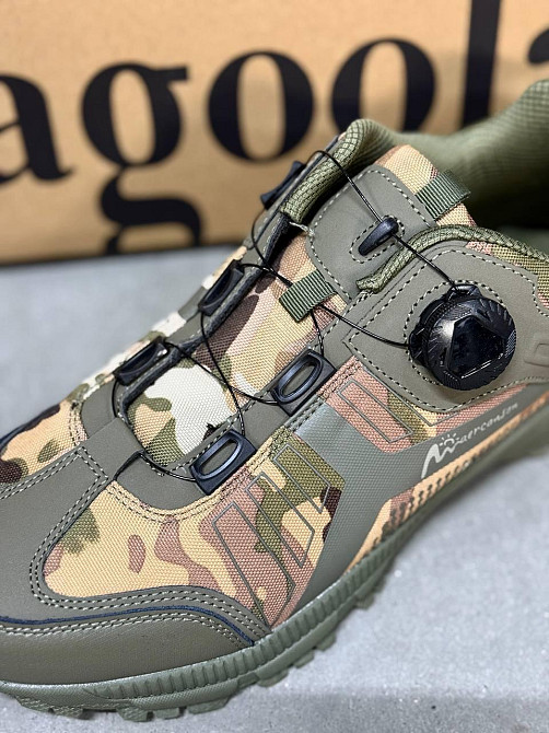 Літні тактичні кросівки мультикам чоловічі для ЗСУ військове взуття прошите, з автошнурком Львів - фото 2