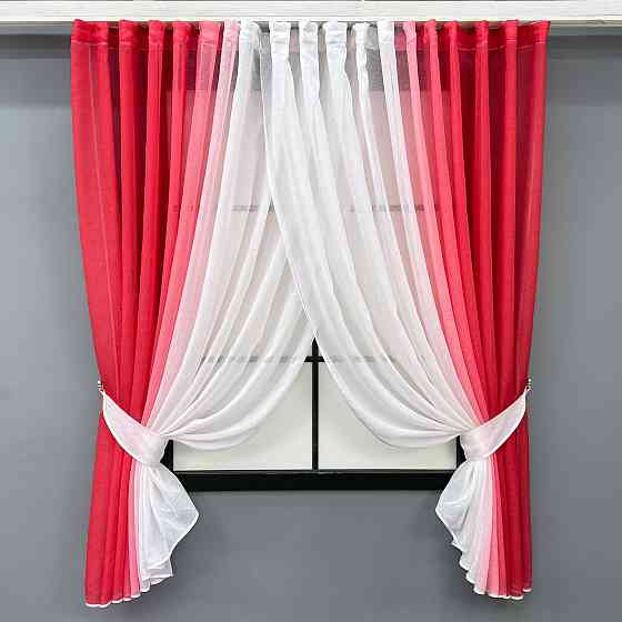 Кухонные шторки VR-Textil № 106к батист 