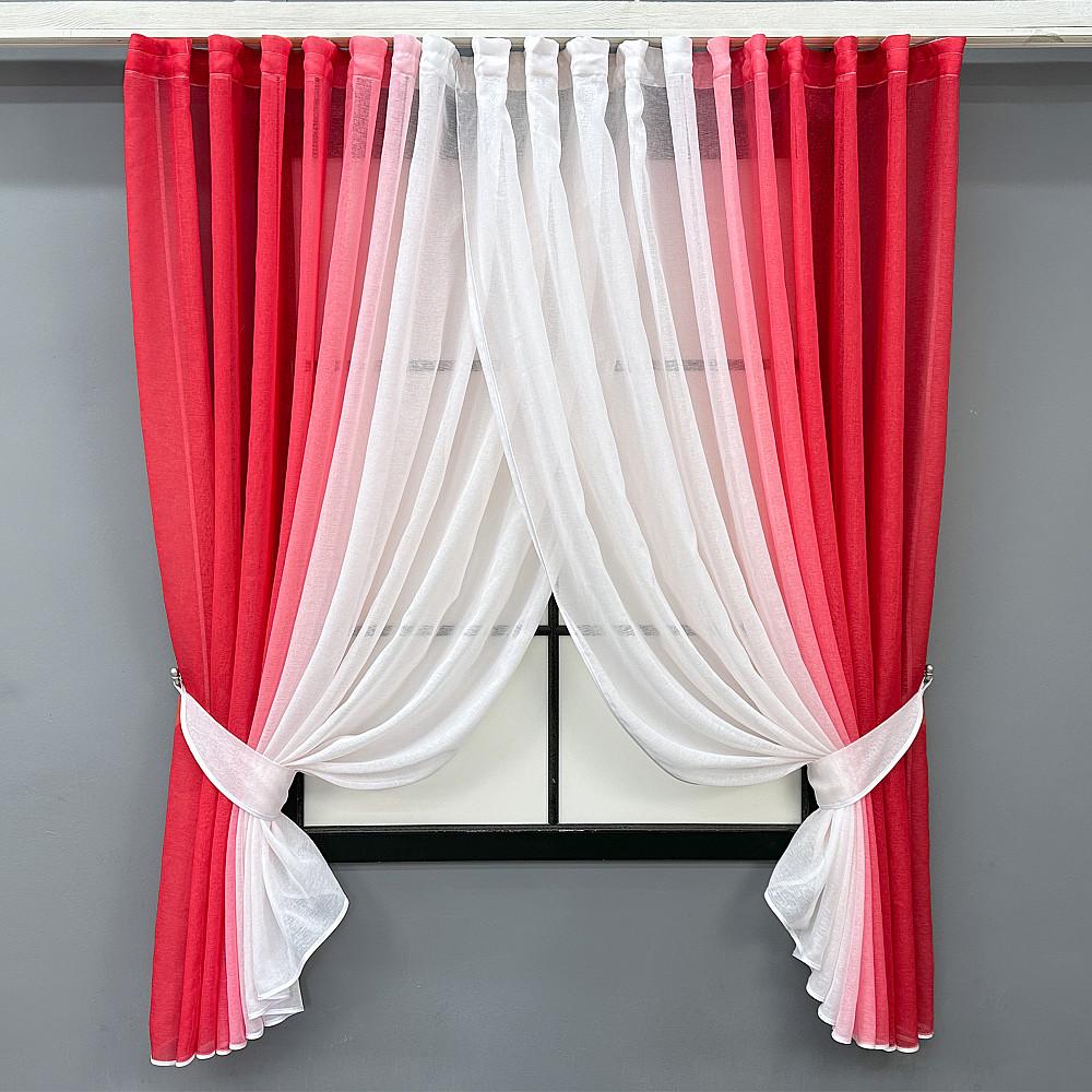 Кухонные шторки VR-Textil № 106к батист 