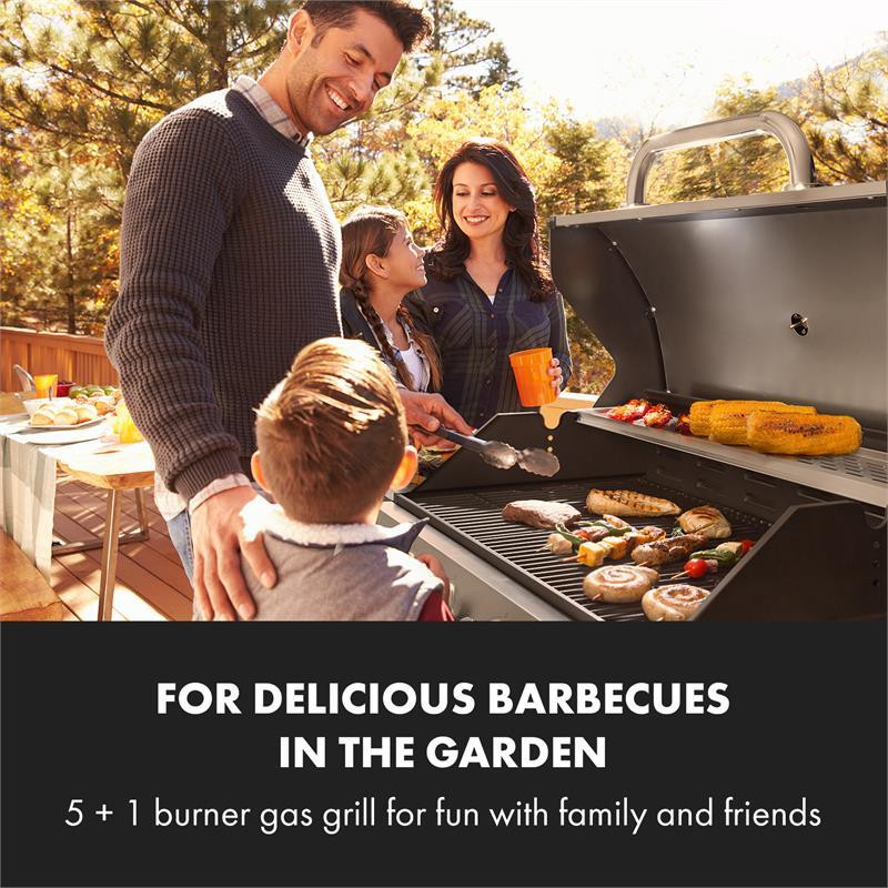 Газовый гриль Tomahawk 5x3,6 кВт + горелка 2,7 кВт 80x43,5 см гриль из нержавеющей стали (Германия, читать Ровно - изображение 2