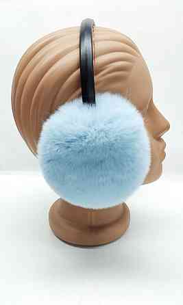 Наушники меховые теплые женские из меха Rex Голубой Харьков