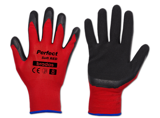 Рукавички захисні PERFECT SOFT RED латекс, розмір 8, RWPSRD8 Київ