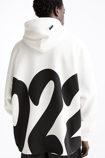 Худи, белая толстовка мужская, свитшот 2711253630 размер 42 Днепр - изображение 1