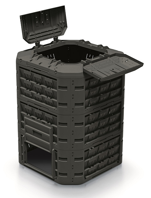 Компостер Prosperplast Compogreen Vario, черный, 950 л Киев - изображение 2